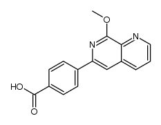 6-(4-carboxyphenyl)-8-methoxy-1,7-naphthyridine Structure