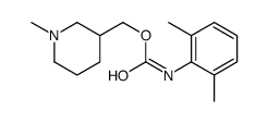 (1-methylpiperidin-3-yl)methyl N-(2,6-dimethylphenyl)carbamate结构式