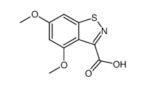 4,6-dimethoxy-benzo[d]isothiazole-3-carboxylic acid Structure