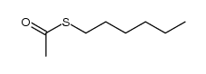 Thioacetic acid S-hexyl ester结构式