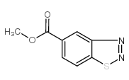 1,2,3-苯并噻二唑-5-甲酸甲酯结构式