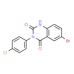 6-Bromo-3-(4-chlorophenyl)quinazoline-2,4(1H,3H)-dione structure