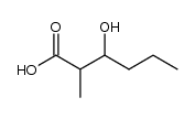 3-hydroxy-2-methylhexanoic acid Structure