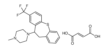 (E)-but-2-enedioic acid,1-methyl-4-[3-(trifluoromethyl)-5,6-dihydrobenzo[b][1]benzothiepin-5-yl]piperazine Structure