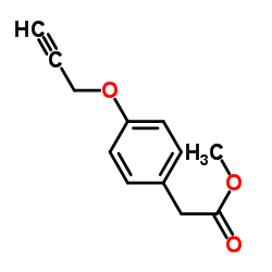 Methyl [4-(2-propyn-1-yloxy)phenyl]acetate结构式