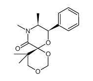8R,6R,9S,5,5,9,10-tetramethyl-1,3,7-trioxa-10-aza-spiro[5,5]undecan-11-one Structure