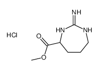 methyl 2-amino-4,5,6,7-tetrahydro-1H-1,3-diazepin-3-ium-7-carboxylate,chloride结构式
