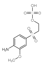 2-[(4-amino-3-methoxyphenyl)sulphonyl]ethyl hydrogen sulphate structure