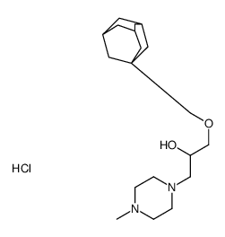 1-(1-adamantylmethoxy)-3-(4-methylpiperazin-1-yl)propan-2-ol,hydrochloride结构式