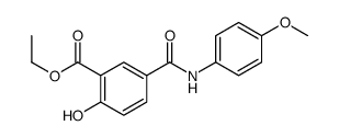ethyl 2-hydroxy-5-[(4-methoxyphenyl)carbamoyl]benzoate Structure