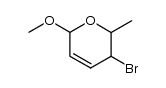 3-bromo-6-methoxy-2-methyl-3,6-dihydro-2H-pyran结构式