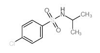 Benzenesulfonamide,4-chloro-N-(1-methylethyl)- structure