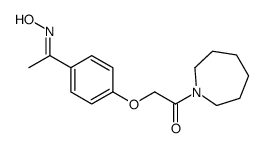 1-(azepan-1-yl)-2-[4-[(Z)-N-hydroxy-C-methylcarbonimidoyl]phenoxy]ethanone结构式