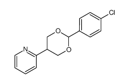 2-(2-(4-chlorophenyl)-1,3-dioxan-5-yl)pyridine结构式