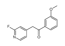 2-(2-fluoropyridin-4-yl)-1-(3-methoxyphenyl)ethanone结构式