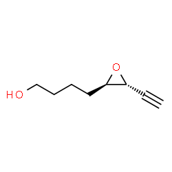 Oxiranebutanol, 3-ethynyl-, (2R,3R)-rel- (9CI) Structure