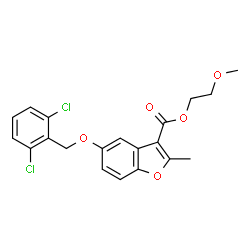 2-methoxyethyl 5-((2,6-dichlorobenzyl)oxy)-2-methylbenzofuran-3-carboxylate picture