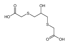 2-[3-(carboxymethylsulfanyl)-2-hydroxypropyl]sulfanylacetic acid Structure