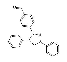 4-(3,5-Diphenyl-4,5-dihydro-1H-pyrazol-1-yl)benzaldehyde Structure