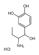 4-(2-Amino-1-hydroxybutyl)-1,2-benzenediol hydrochloride (1:1) Structure