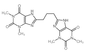 1, 3-Bis(8-theophylline)propane structure