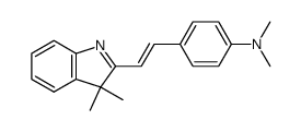 4-[2-(3,3-dimethyl-3H-indol-2-yl)-vinyl]-N,N-dimethyl-aniline结构式