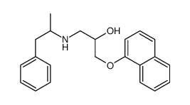 1-naphthalen-1-yloxy-3-(1-phenylpropan-2-ylamino)propan-2-ol结构式