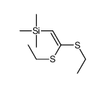 2,2-bis(ethylsulfanyl)ethenyl-trimethylsilane Structure