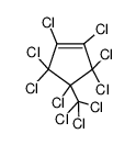 heptachloro-4-trichloromethyl-cyclopentene结构式