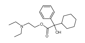 cyclohexyl-hydroxy-phenyl-acetic acid-(2-diethylamino-ethyl ester) Structure