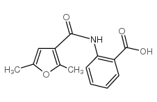 2-(2,5-二甲基呋喃-3-甲酰胺基)苯甲酸结构式