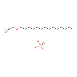 Sulfuric acid 2-(tetradecyloxy)ethyl=sodium ester salt结构式