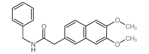 2-Naphthaleneacetamide, N-benzyl-6,7-dimethoxy- Structure