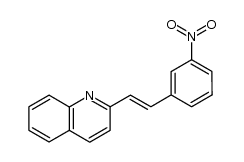 2-[(E)-2-(3-Nitrophenyl)vinyl]quinoline结构式