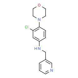 3-chloro-4-(morpholin-4-yl)-N-(pyridin-3-ylmethyl)aniline Structure