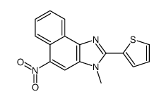 3-methyl-5-nitro-2-thiophen-2-ylbenzo[e]benzimidazole结构式