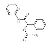 Benzeneacetamide, a-(acetyloxy)-N-2-pyrimidinyl- Structure