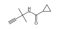 Cyclopropanecarboxamide, N-(1,1-dimethyl-2-propynyl)- (9CI) structure