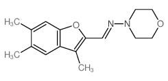 N-morpholin-4-yl-1-(3,5,6-trimethylbenzofuran-2-yl)methanimine picture