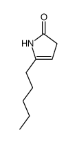 5-Pentyl-1,3-dihydro-pyrrol-2-one结构式