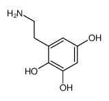 6-(2-aminoethyl)benzene-1,2,4-triol结构式
