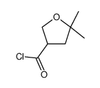 5,5-dimethyloxolane-3-carbonyl chloride Structure