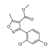 Methyl 3-(2,4-dichlorophenyl)-5-methyl-1,2-oxazole-4-carboxylate Structure