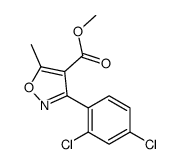 Methyl 3-(2,4-dichlorophenyl)-5-methyl-1,2-oxazole-4-carboxylate结构式