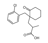 3-[1-[(2-chlorophenyl)methyl]-2-oxocyclohexyl]-2-methylpropanoic acid结构式