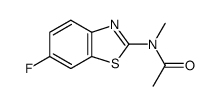 Acetamide, N-(6-fluoro-2-benzothiazolyl)-N-methyl- (9CI) Structure