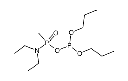 N,N-diethyl-P-methyl-phosphonamidic O,O'-dipropyl-phosphorous anhydride结构式