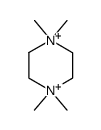 N,N,N',N'-tetramethylpiperazinium ion结构式