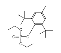 (2,6-ditert-butyl-4-methylphenyl) diethyl phosphate结构式