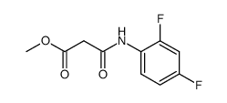 N-(2,4-difluorophenyl)malonic acid methyl ester Structure